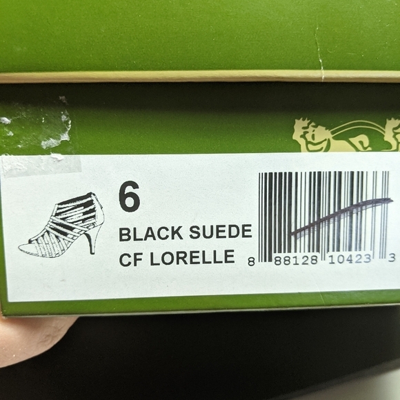 COACH AND FOUR Suede Lorelle Gladiator Style High Heel Sandals Black Size 6 - Picture 7 of 14